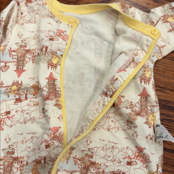 🌙 Super Rare Uniqlo x Moomin Baby Snap Suit • 3–6 Months (60cm) - Picture 5 of 5
